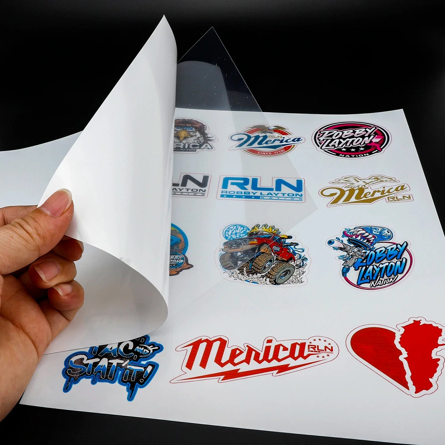 Printable Vinyl Sticker Paper With Clear Backing 8.5x11 Inch A4 Glossy Sticker Paper Matte Sticker Package for Small Business