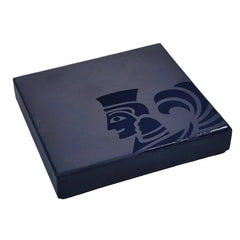 Customised UV Printing Deep Blue Hard Rigid Paper Cardboard Packaging Lid and Base Men Wallets Carteras Gift Boxes for Present