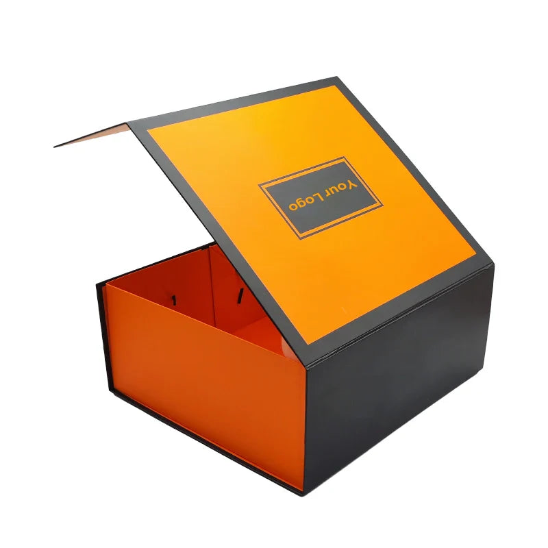 Custom Logo Premium Gift Box Luxury Large Package Cardboard Paper Hoodie Shoes Clothes Magnetic Packaging Box With Handle