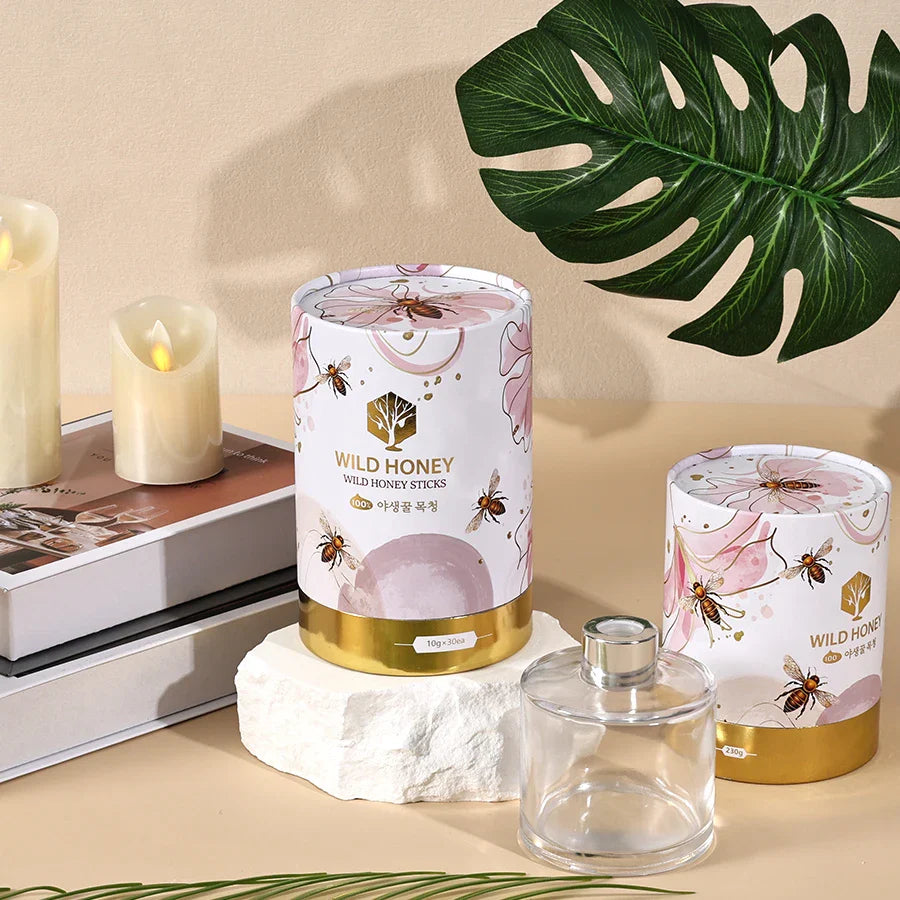 High Quality Cosmetics Cylinder Tube Box Cardboard Candle Paper Tube Gift Packaging