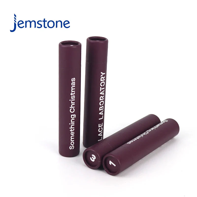 Custom Cosmetic Twist up Lipstick Paper Tube Cardboard Deodorant Tube Kraft Push up Lip Balm Tubes Packaging