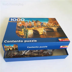 Wholesale Cheap Custom Large 1000 Pieces Cardboard Adult Jigsaw Puzzles with Box Manufacturer