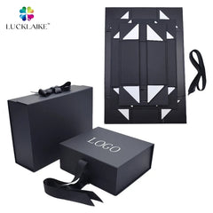 Custom Logo Versatile Premium Gift Box Luxury Package Cardboard Paper Hoodie Shoes Clothes Magnetic Packaging Box With Ribbon