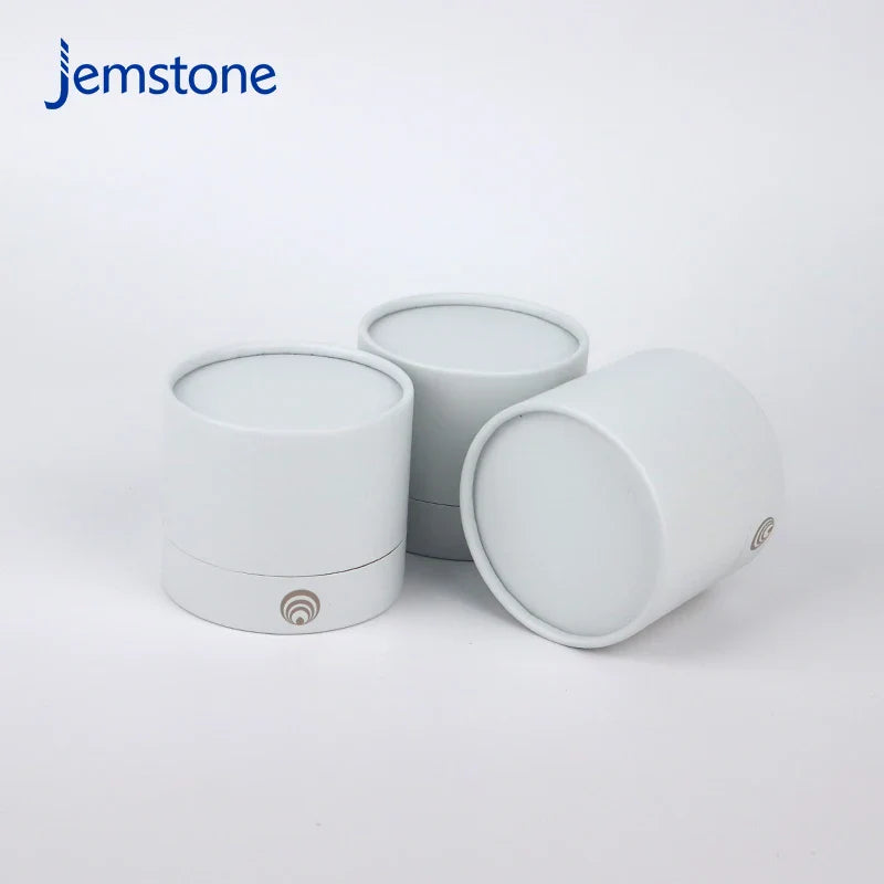 Eco-Friendly Custom logo White Kraft Cardboard Candle Jar Tube Box Packaging Cosmetic Perfume Bottle Paper Tube