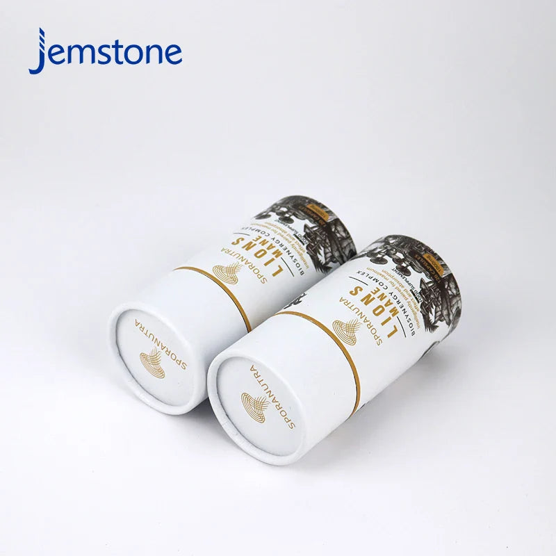 Custom 100%Recyclable Luxury Round Kraft Food Capsule Cardboard Tube Coffee Cylinder Box Packaging Tea Paper Tube