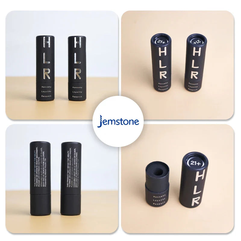 Cosmetic Packaging Recycled Kraft Cardboard White Brown Black Paper Tube 5ml 10ml 15ml 20ml 30ml 50ml 100ml