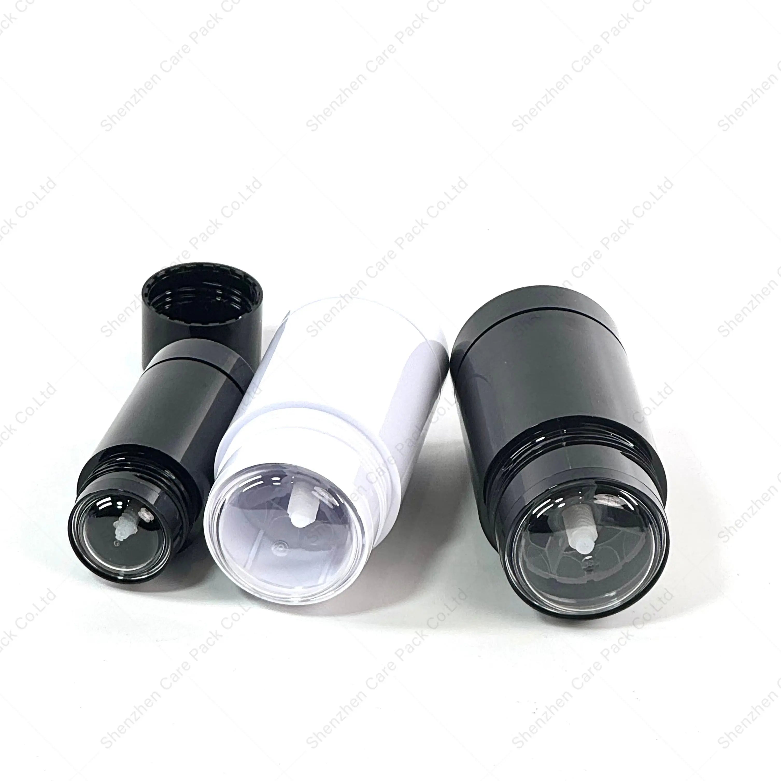 Wholesale Plastic 100% Biodegradable PE Deodorant Stick Lip Balm Cosmetic Tube Containers Packaging with Custom Logo Round Shape