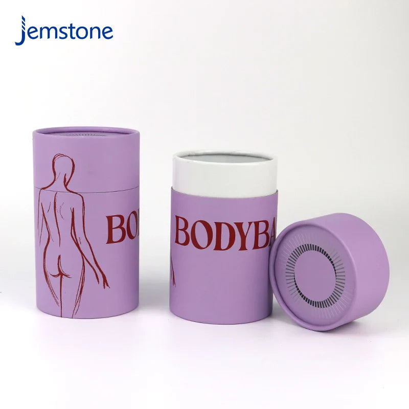 Custom Logo Kraft Skincare Cardboard Essential Oil Body Lotion Paper Tube Eco-Friendly Luxury Perfume Cylinder Box Packaging
