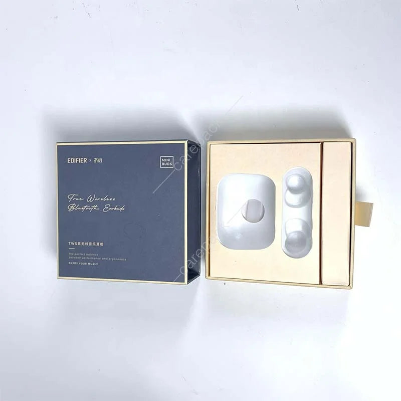 Custom Printing Luxury Cardboard Drawer Electronics Earphone Headphone Gift Packaging Box with Ribbon