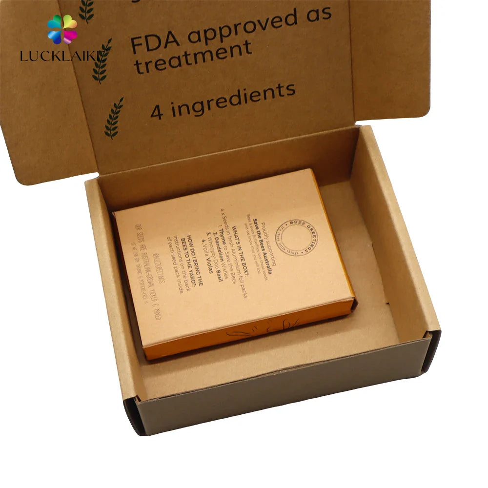 Custom logo Brown Mailer Gift Cosmet Box Corrugated Kraft Mailing Package Paper Carton Box Packaging Shipping Box with logo