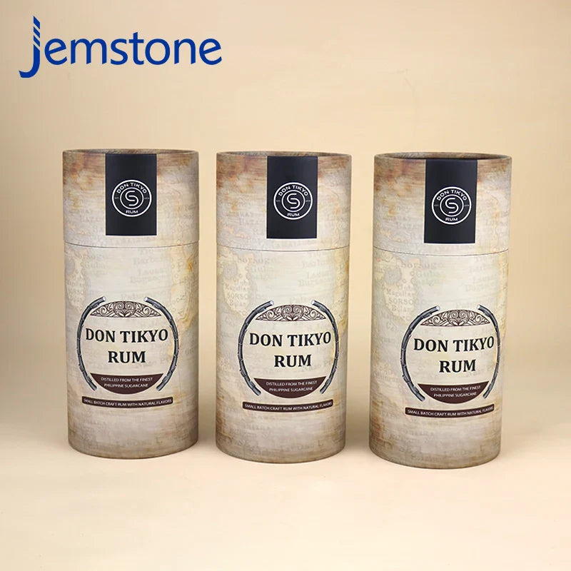 Custom Eco Printed Food Container Box Packaging Round Kraft Cardboard Tube Luxury Push up Cylinder Paper Tube