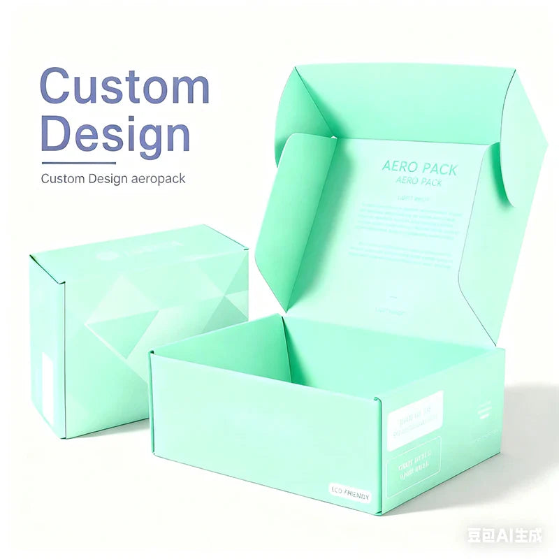 Cardboard Postal Corrugated Mailer Shipping Carton Paper Airplane Cake Cookie Pastry Tuck End Mailing Gift Boxes Packaging