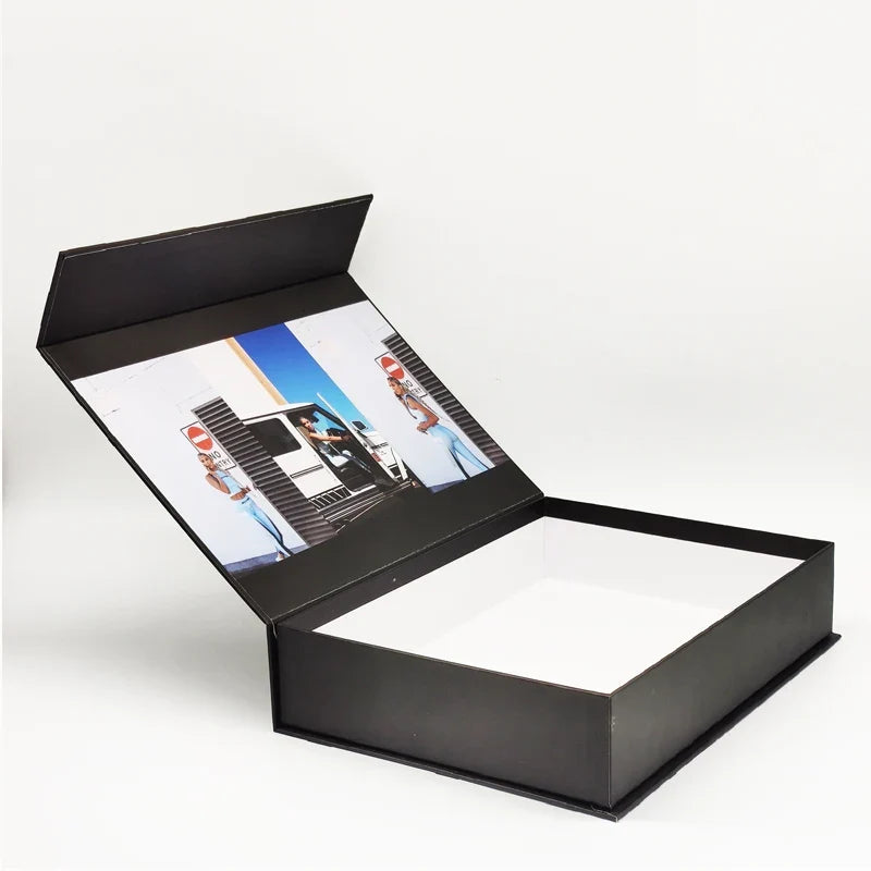 Magnetic Book Shape Box Custom Logo Solid Rigid Cardboard Packaging Paper Gift Boxes