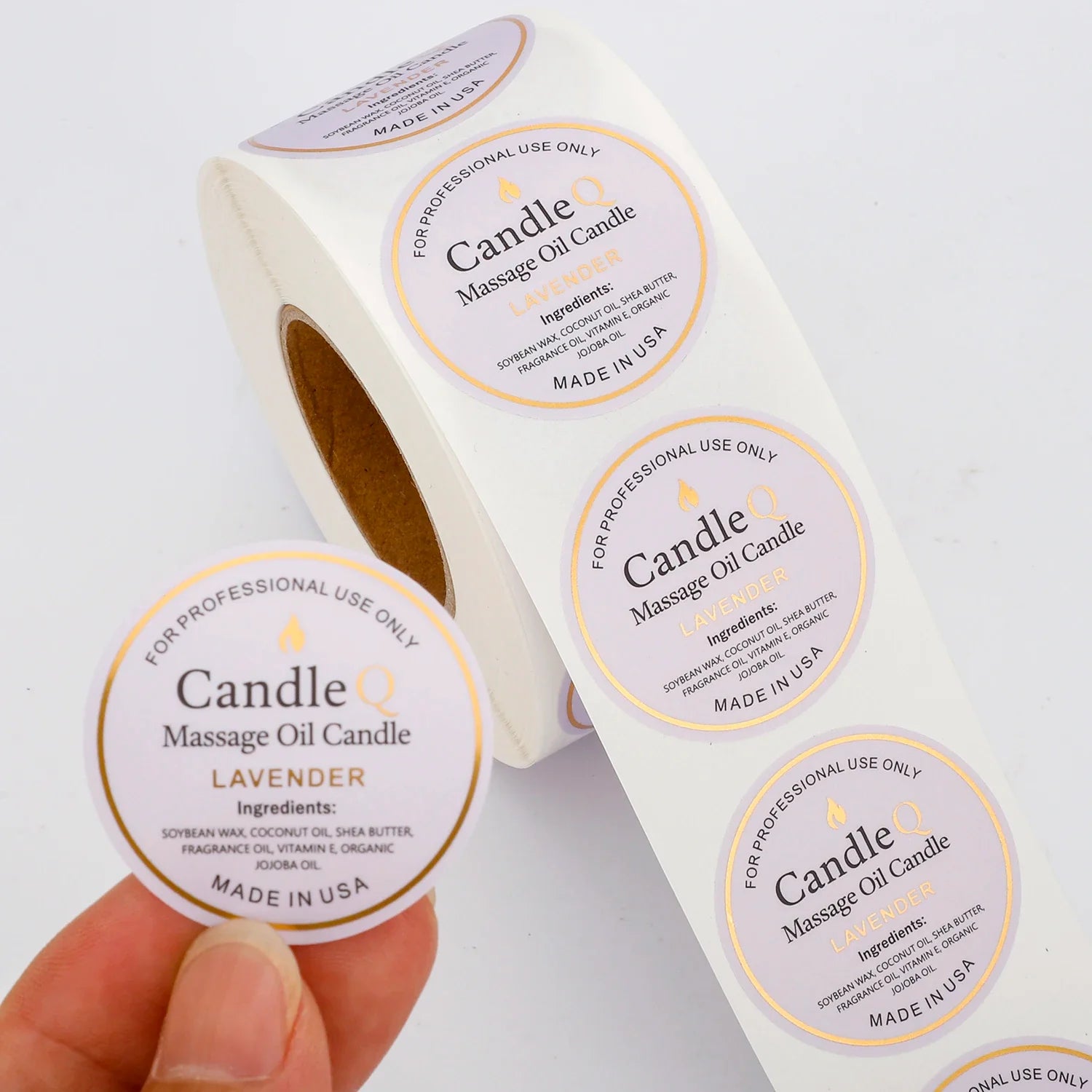 Personalized Custom Self-Adhesive Vinyl Stickers Logo Sticker Waterproof Promotion Sticker Printing Roll Labels