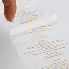 Waterproof Clear Pet Paper Label Stickers Transparent Labels Stickers for Food Container Bottles Packaging Labels Sticker Roll