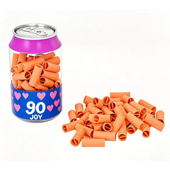 PE Food Storage Cans for 3.5g Candy Customize PE Cans Soda Bottle Plastic Jars With Aluminum Lid