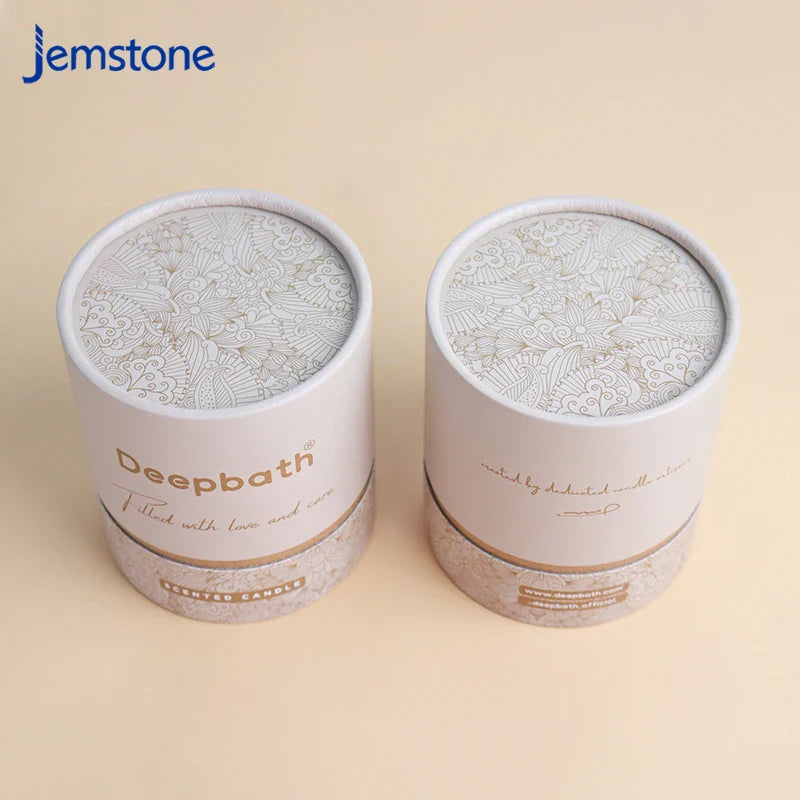 Eco Material Product Round Packaging Cosmetic Containers Cylinder Packaging Can Food Boxes Paper Tube for Tea Coffee Tee Wine