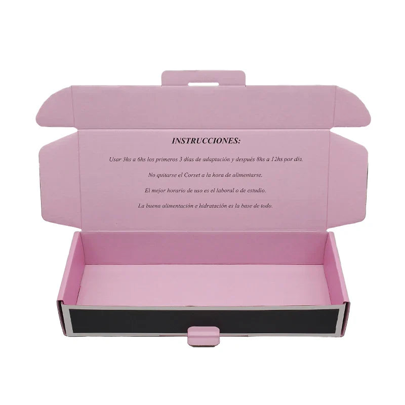 Custom Corrugated Mailer Gift Fold Box Oem Factory Gym Clothing Package Shipping Mailing Boxes With Thank You Card and Paper Bag