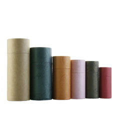 Custom Recyclable Bulk Round Kraft Cardboard Paperboard Tubes for Pencils Tea Coffee Cosmetic Craft Gift Cylinder Packaging