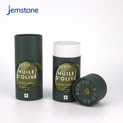 Eco-Friendly Custom Food Grade Luxury Kraft Olive Oil Tea Coffee Bean Powder Cylinder Packaging Box Round Cardboard Paper Tube