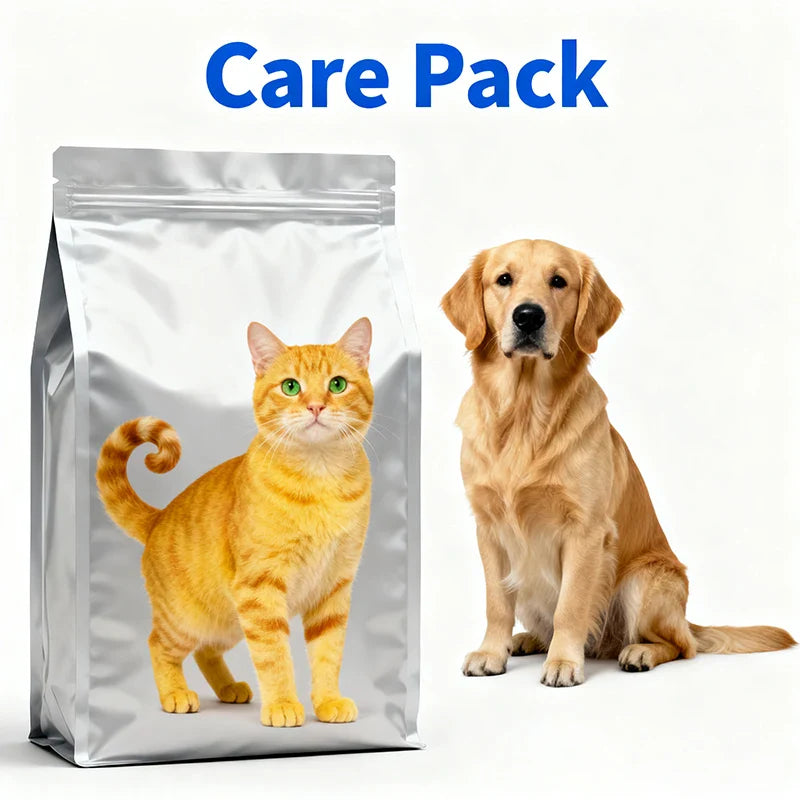 Wholesale Animal Feed Bags Large Capacity Cat Litter Flat Bottom Dog Pet Dry Food Bag With Zipper