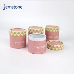 Eco-Friendly Custom logo Perfume Cylinder Packaging Food Tea Coffee Paper Tube Kraft Cardboard Tube for Accessories Candle