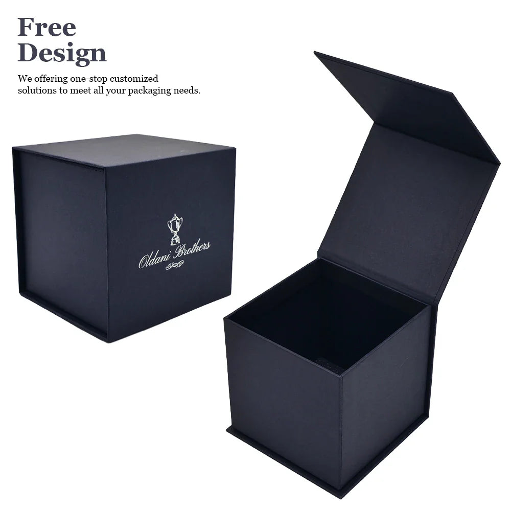 Luxury Cardboard Matte Black Rigid Card Package Gift Foldable Magnetic Closure Boxes Wholesale Custom Packaging