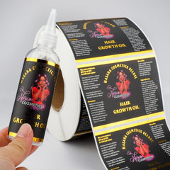 Manufacturer Customized Luxury Etiquette Waterproof Product Label Stickers Custom Label Design Service Gold Foil Logo Stickers