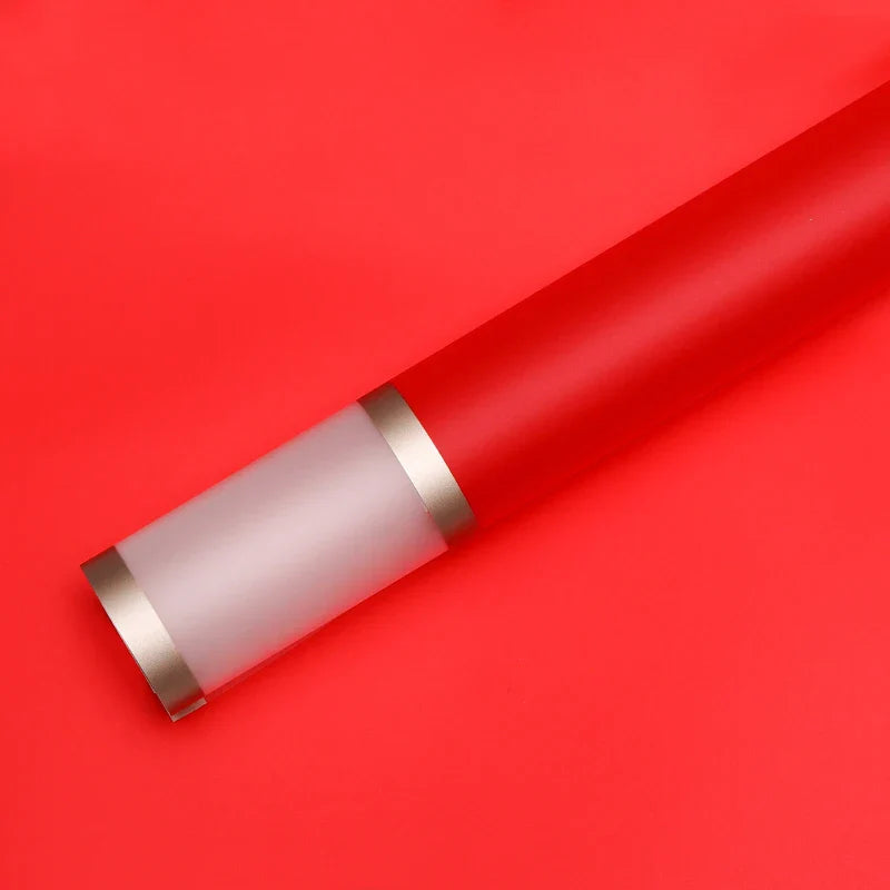Korean Bouquet Wrapping Paper Flower Phnom Penh Jelly Film Waterproof Translucent Gold Edge Luxury Wrapping Paper for Flowers