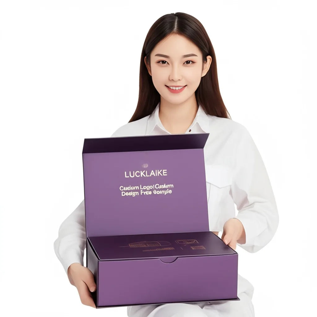 ODM Luxury Customised Recyclable Handmade Blank Cosmetic Rigid Magnetic Double Door Gift Boxes Packaging with Magnet Lid