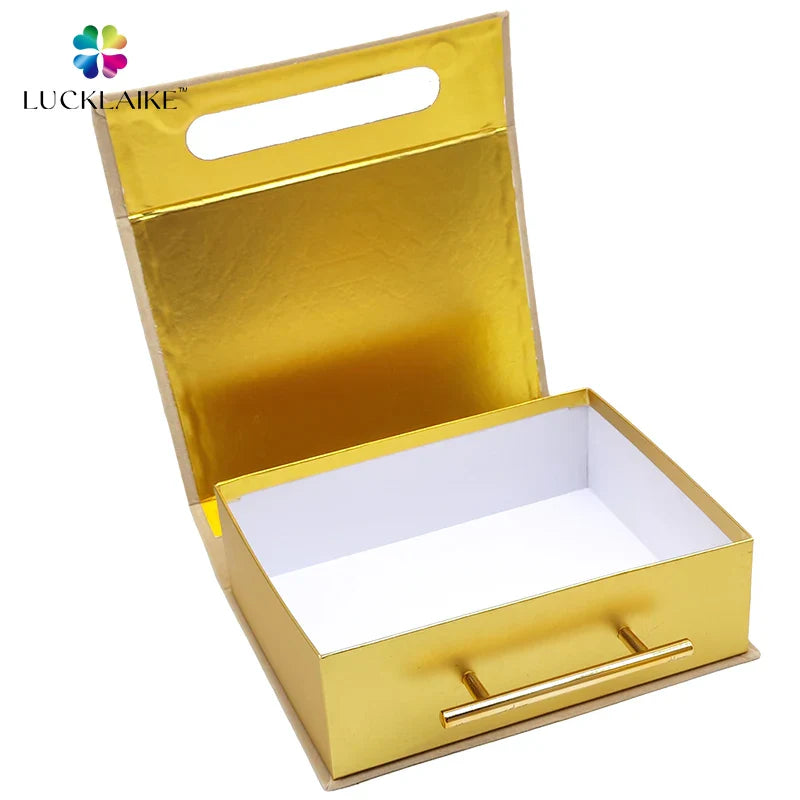 Customised Cardboard Corrugated Caja Advertising Shoe Mother Valentine's Day Paper Rigid Wedding Gift Boxes With Handle