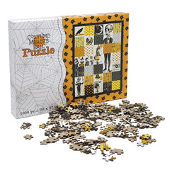 Custom 500 1000 Pieces ODM/OEM Halloween Christmas Theme Pattern Paper Gift Puzzles, Sublimation Blank White Jigsaw Puzzle