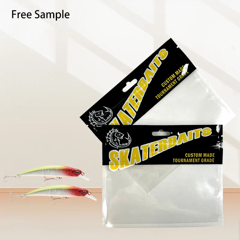 Bolsas Fishing Bait Lure Packaging Bags With Euro Hole Micro Trout Bait Emballage Poisson Rapala Packaging Bags