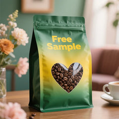 PET Plastic Food Grade Cafe Bean 1lb Tea Coffee Pouches With Air Release Foil Pouches