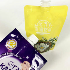 Customized Reusable Food Spout Pouch Bag for Shampoo Plastic Packaging Dish Washing Liquid Bag Spout Pouch