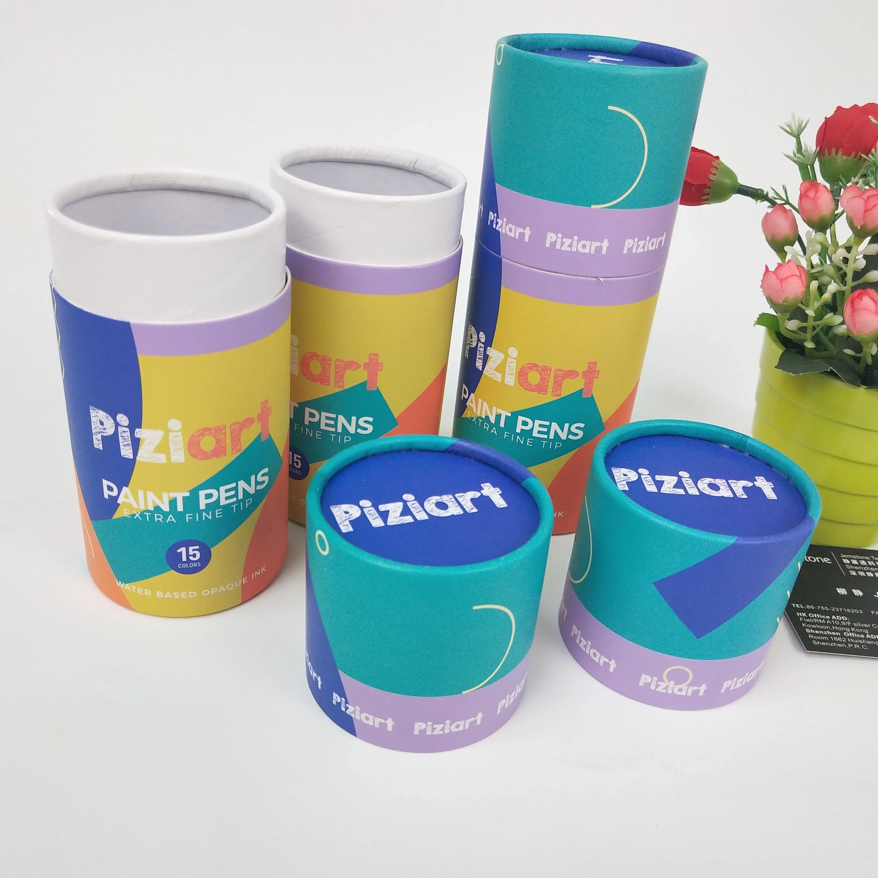 Custom Packaging Manufacturer Wholesale High Quality Color Printed Cardboard Packaging Cylinder Box