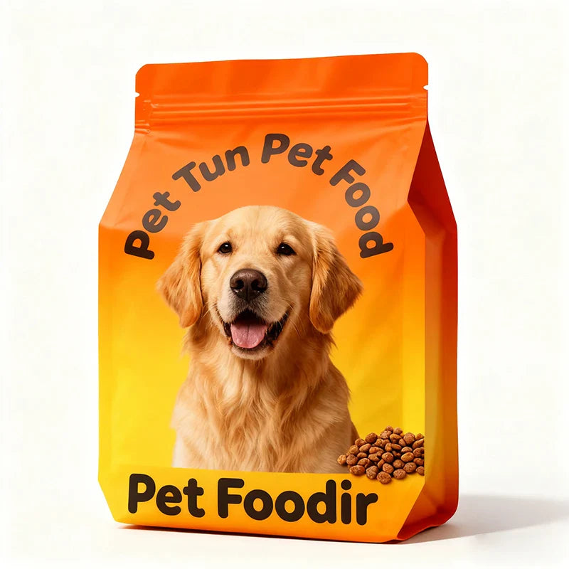 Cat Dry Food Treat Resealable Zipper Flat Bottom Dry/Pet Foil Eight Side Seal Feed Snacks Plastic Mylar Pouch