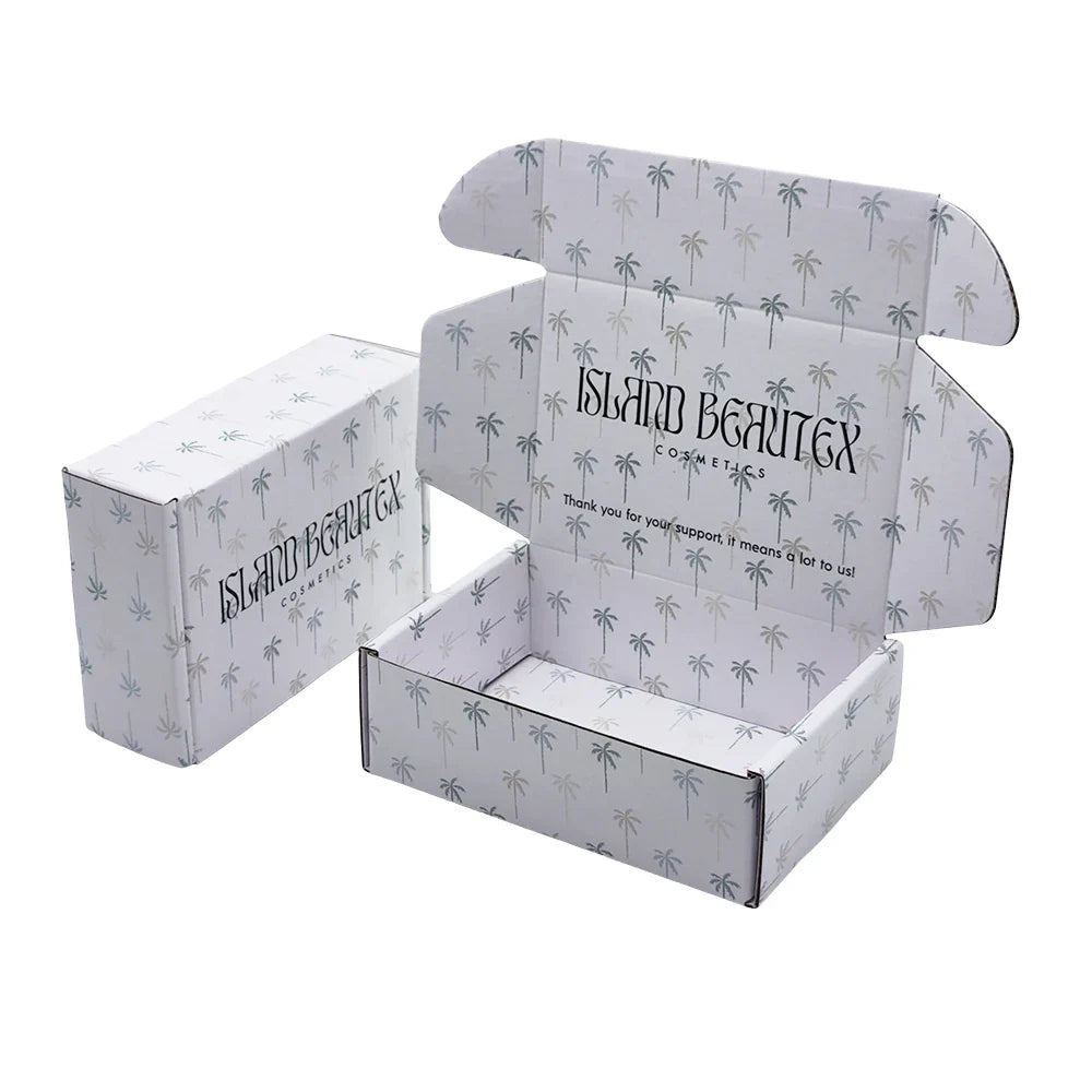 Custom Print Zipper Peel Off Self Seal Corrugated Shipping Packaging Craft Tear Strip Paper Box Customized With Your Own Logo