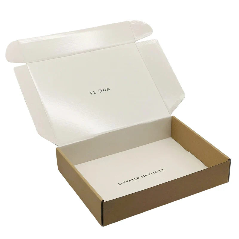 Customized Eco Friendly Matt Lamination Recycled Folding Gift Shopping Packaging Square Mailer Kraft Paper Boxes for Clothing