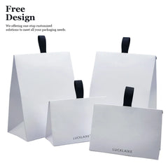 Custom Self Seal Flat Bottom Stand-up Pouch Packaging Paper Cardboard Shipping Mail Envelope Mailer Bag for Clothes with Handle