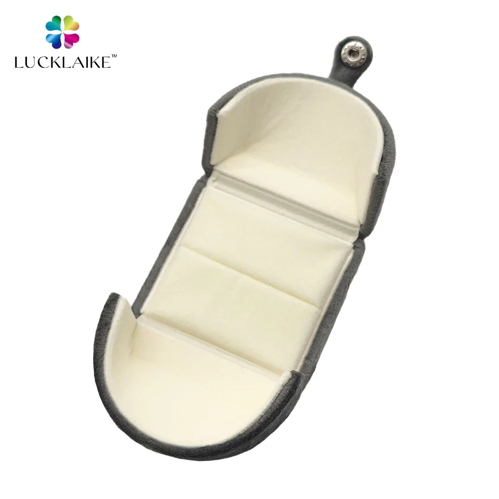 Custom Made logo Luxury Black Gift Cardboard Magnet Cotton Filled Package Paper Ring Velvet Jewelry Box Packaging with logo