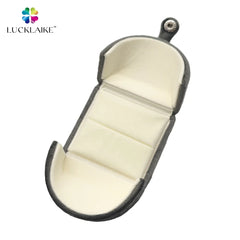 Custom Made logo Luxury Black Gift Cardboard Magnet Cotton Filled Package Paper Ring Velvet Jewelry Box Packaging with logo