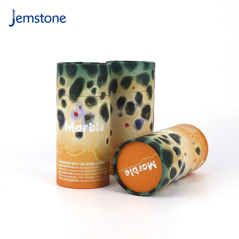 Eco-Friendly Custom Recyclable Perfume Bottle Cylinder Packaging Box Food Round Kraft Cardboard Tube Tea Coffee Paper Tube