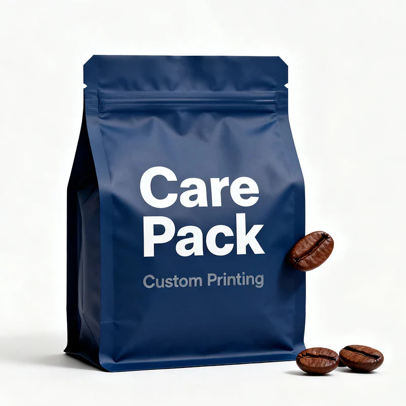 Wholesale High Barrier Coffee Beans Plastic Foil Flat-Bottomed Cafe Bean Reusable Storage Bags With Valve