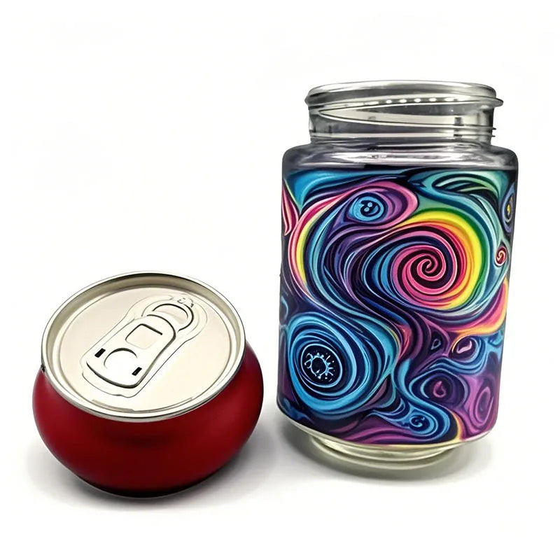 Wholesale 90ml 135ml PET Plastic Soda Cans 3.5g 7g Glass Jars for Candy Gummy Tobacco Cosmetics-for Industrial Use