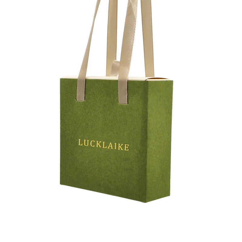 Customized Paper Drawer Box Jewelry Packaging Bags Ring Earrings Necklace Bracelet Gift Jewelry Packaging Boxes With Handle