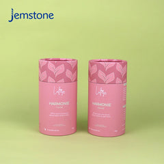 Eco-Friendly Custom Logo Round Luxury Kraft Cardboard Food Tea Bag Coffee Beans Powder Paper Tube Loose Tea Cylinder Packaging