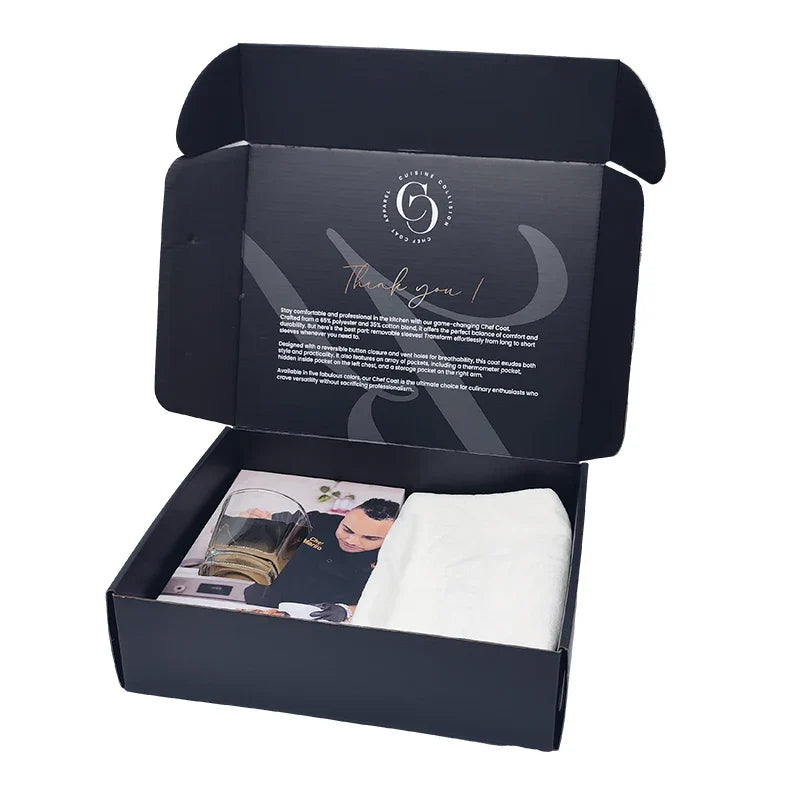 Custom Folding Apparel Box Corrugated Mailer Kraft Paper Box Packaging Express Shipping Box for Clothes T-Shirt