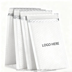 Easy Tear Notch Poly Mailers Custom Printed  Self-Seal Poly Mailers for Clothing Apparel Recycled Bubble Poly Mailers Bag