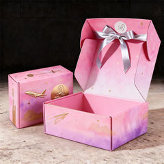 Shipping Mailing Packaging Postal Airplane Folding Corrugated Durable Cartons Rigid Hard Gift Clothing Paper Mailer Boxes